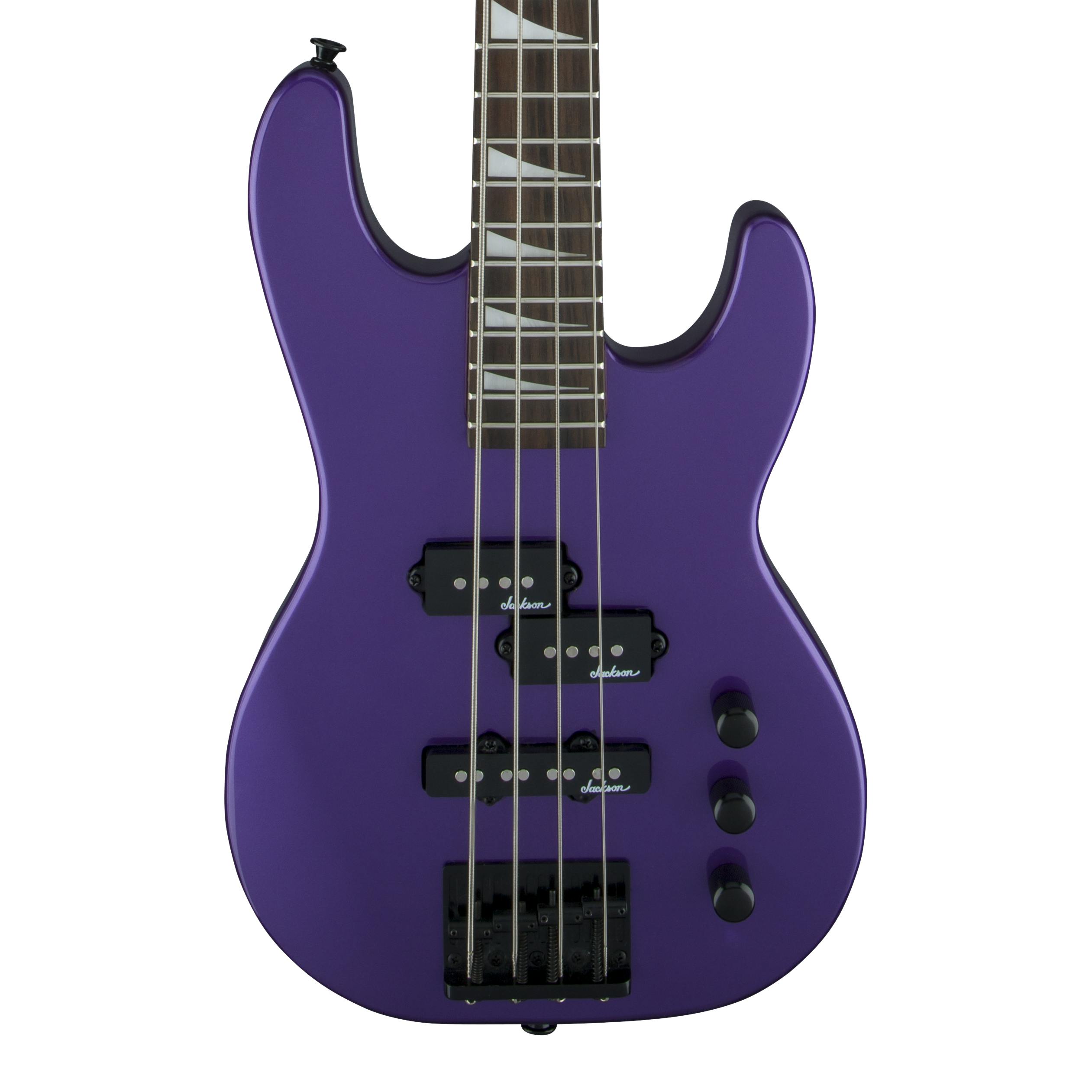 Jackson JS Series Concert Bass Minion JS1X in Pavo Purple in stock
