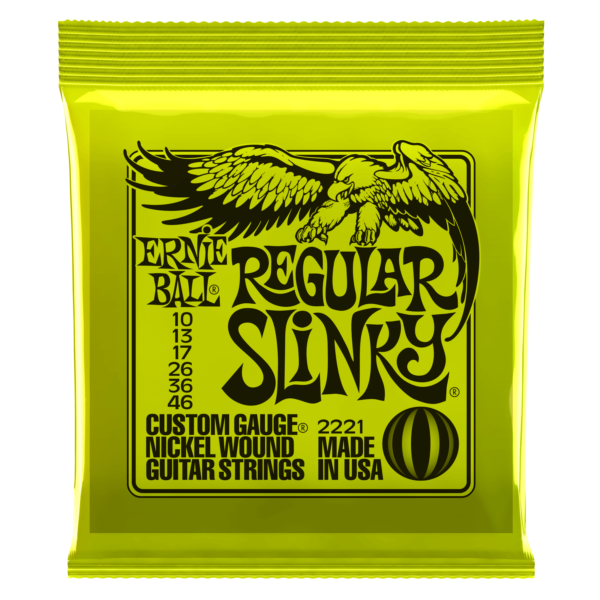 Ernie Ball Regular Slinky Guitar Strings in stock