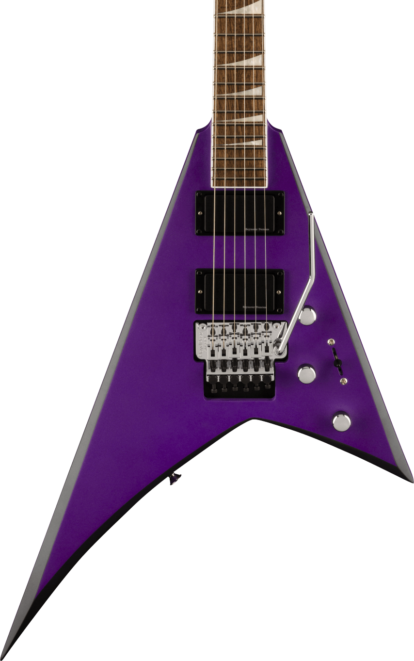 Jackson X Series Rhoads RRX24 Electric Guitar in Purple Metallic with Black Bevels in stock
