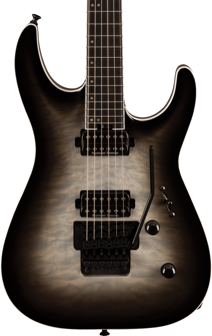Jackson Pro Plus Series Dinky DKAQ Electric Guitar in Ghost Burst in stock