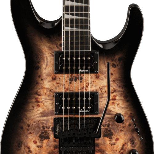 Jackson JS Series Dinky JS32 DKAP in Transparent Black Burst in stock
