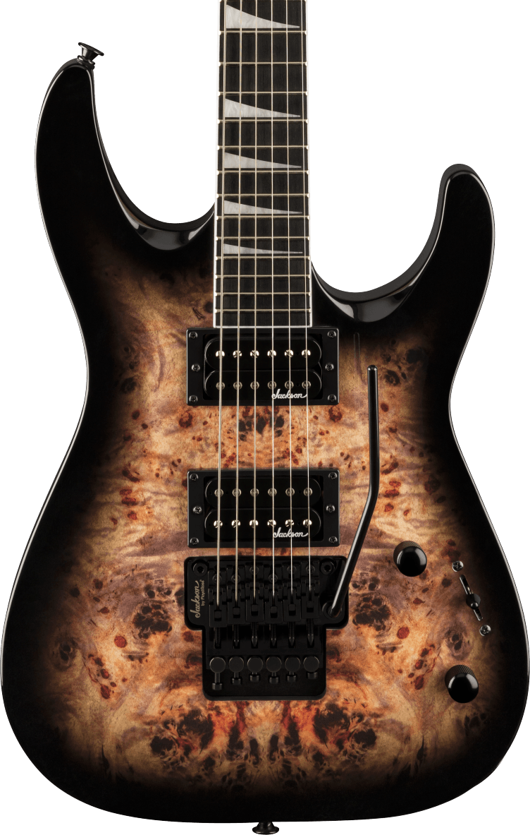 Jackson JS Series Dinky JS32 DKAP in Transparent Black Burst in stock