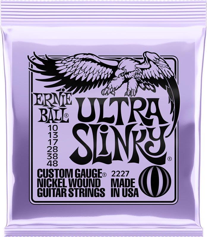 Ernie Ball Ultra Slinky 10 - 48 Electric Guitar Strings in stock