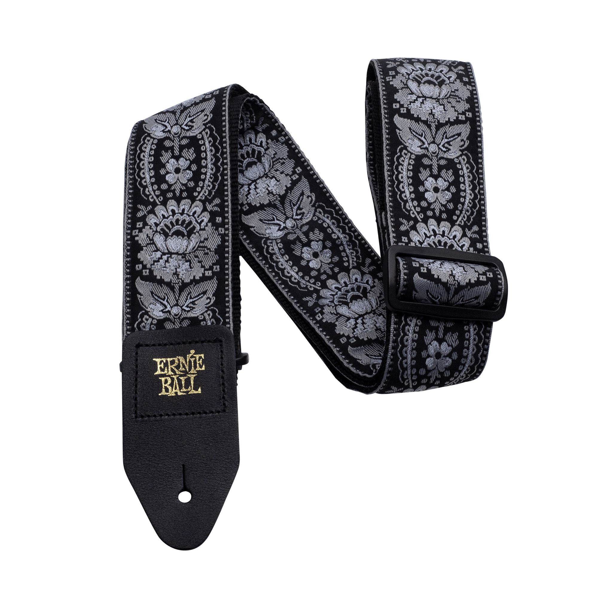 Ernie Ball Classic Jacquard Guitar Strap in Silver Orleans in stock