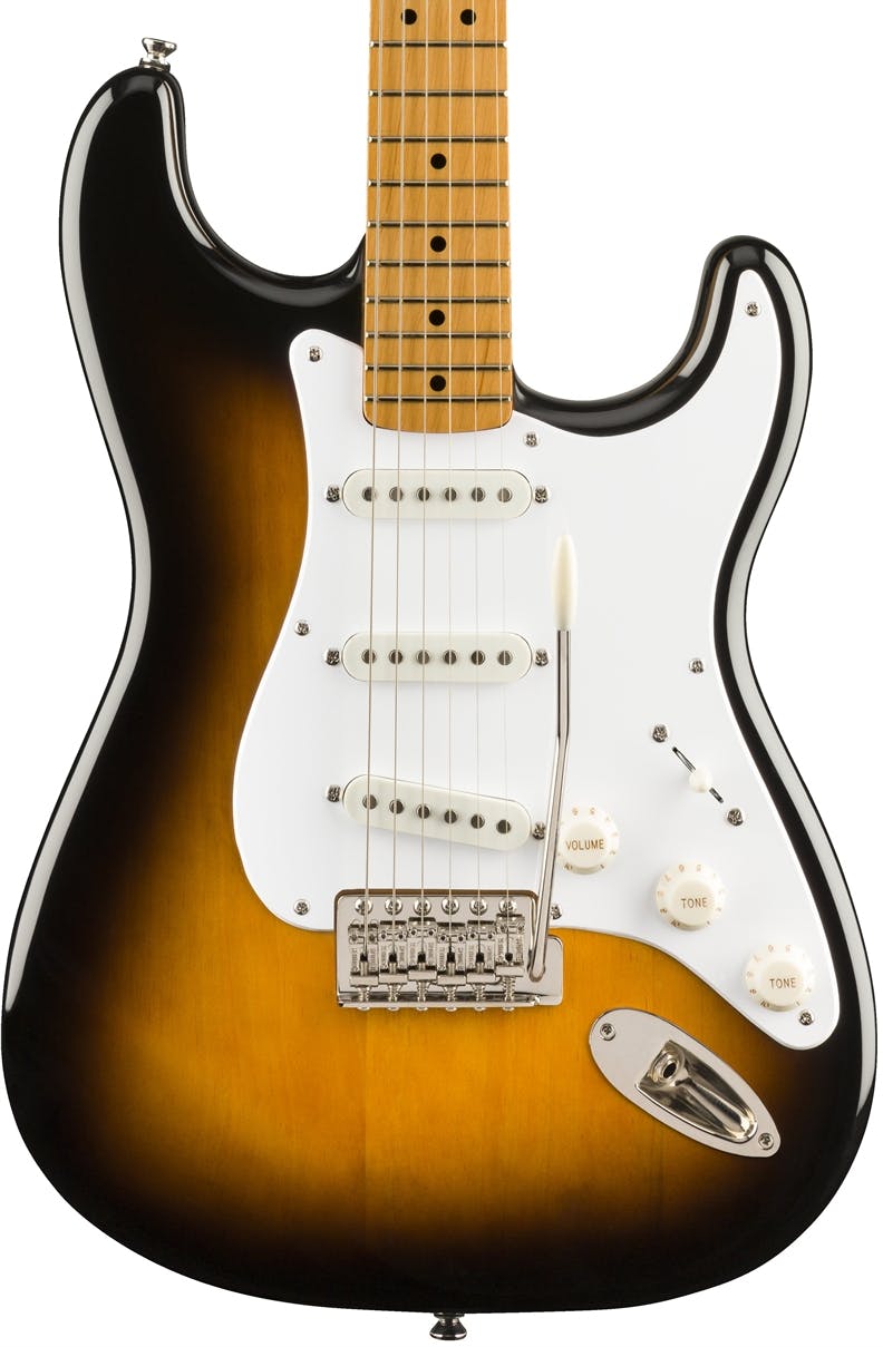 Squier Classic Vibe '50s Stratocaster in 2 Tone Sunburst in stock