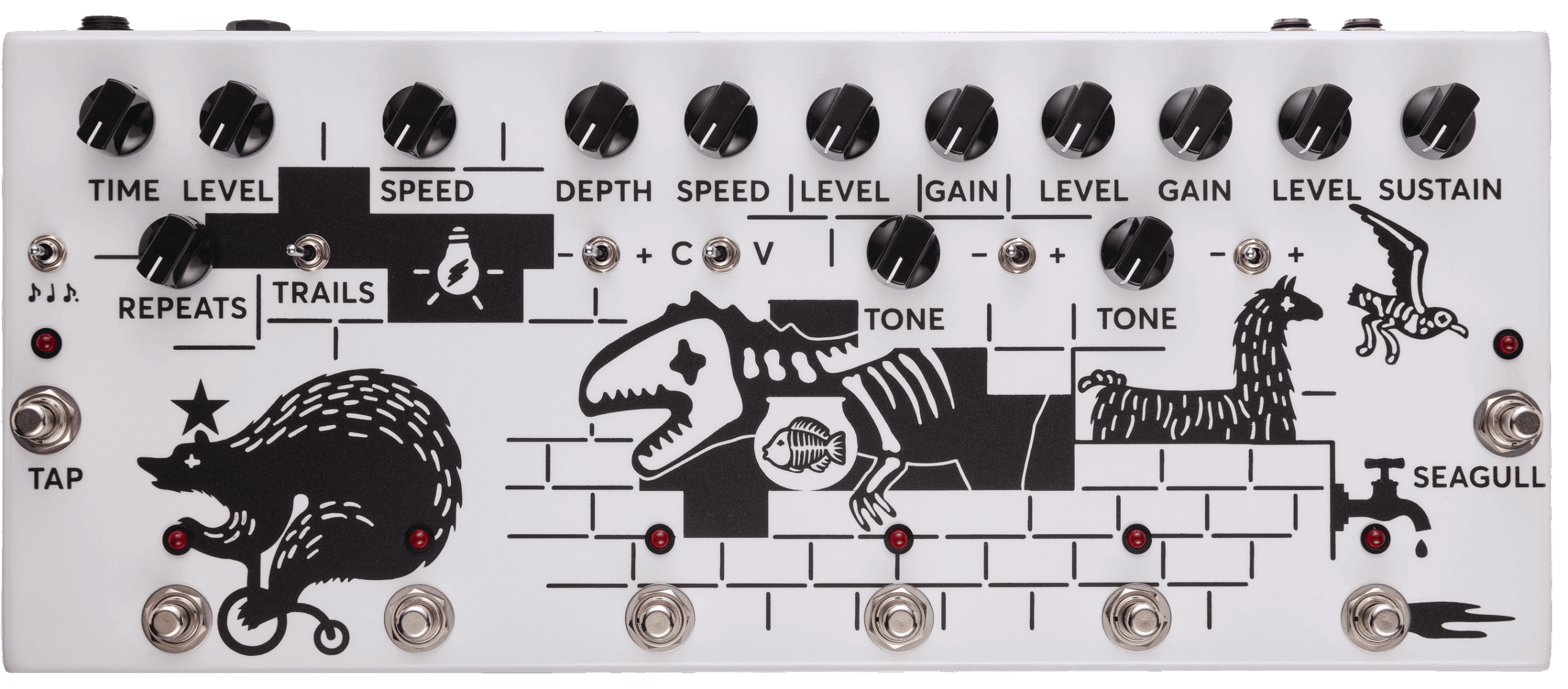B Stock : Jam Pedals Pink Flow Multi FX Pedal 0001 out of stock - Image 1