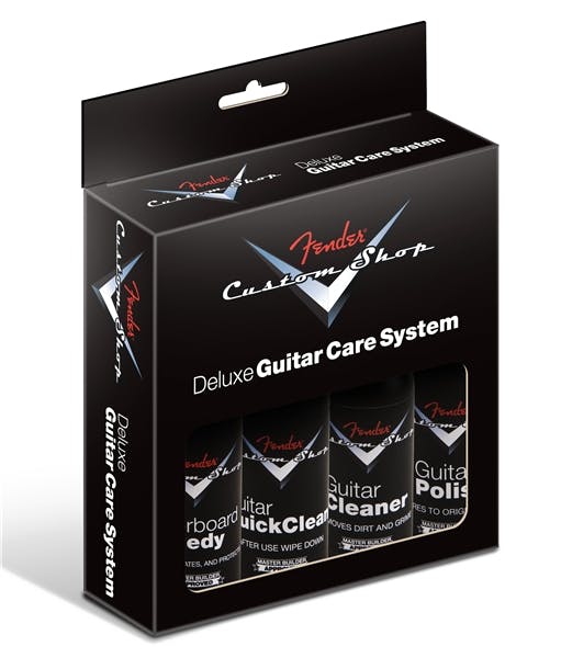 Fender Custom Shop DLX Guitar Care Kit 4 Pack in stock