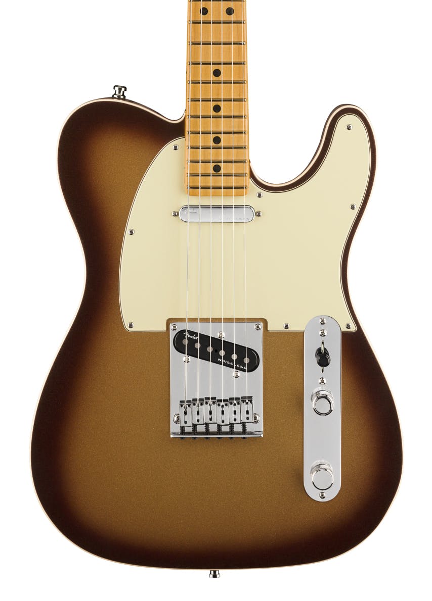 Fender American Ultra Telecaster Maple Fingerboard In Mocha Burst in stock