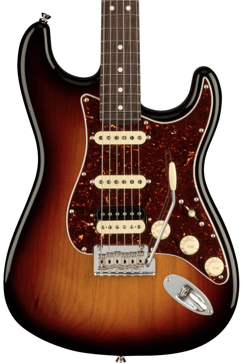 Fender American Professional II Stratocaster HSS in 3-Tone Sunburst with Rosewood Fingerboard in stock