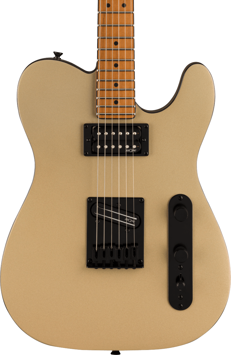 Squier FSR Contemporary Telecaster RH Electric Guitar in Shoreline Gold in stock
