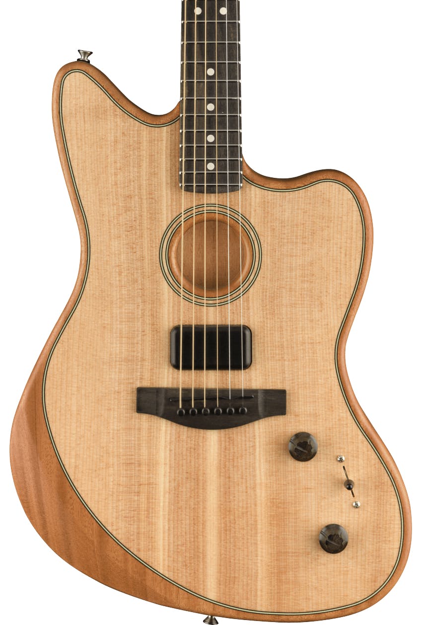 Fender American Acoustasonic Jazzmaster Acoustic/Electric Guitar in Natural in stock