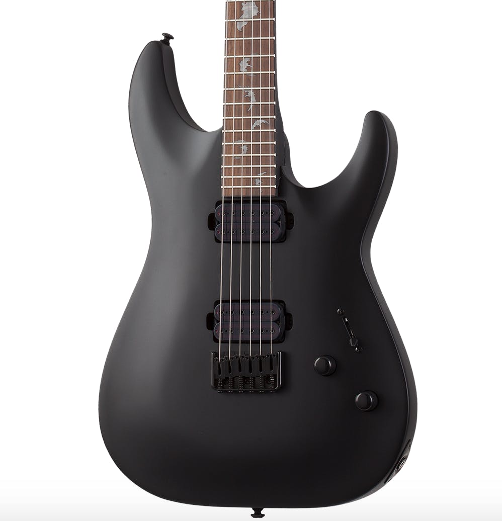 Schecter Damien 6 in Satin Black in stock