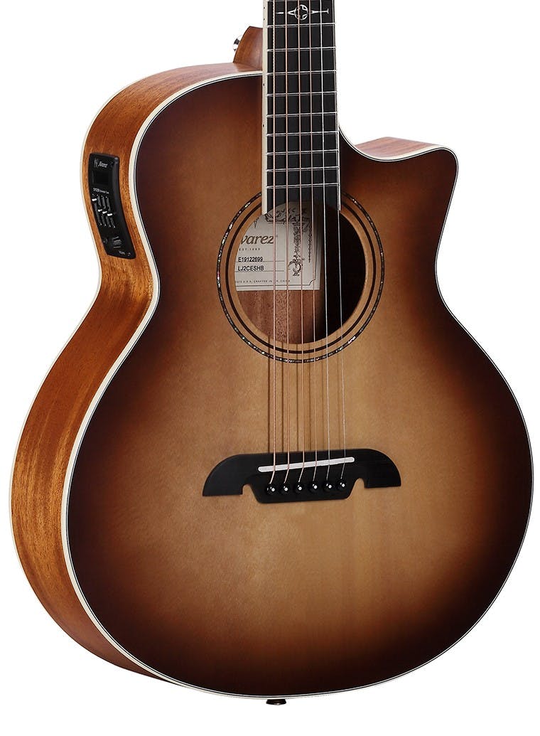 Alvarez Artist LJ2CE Little Jumbo Acoustic Guitar in Shadowburst in stock