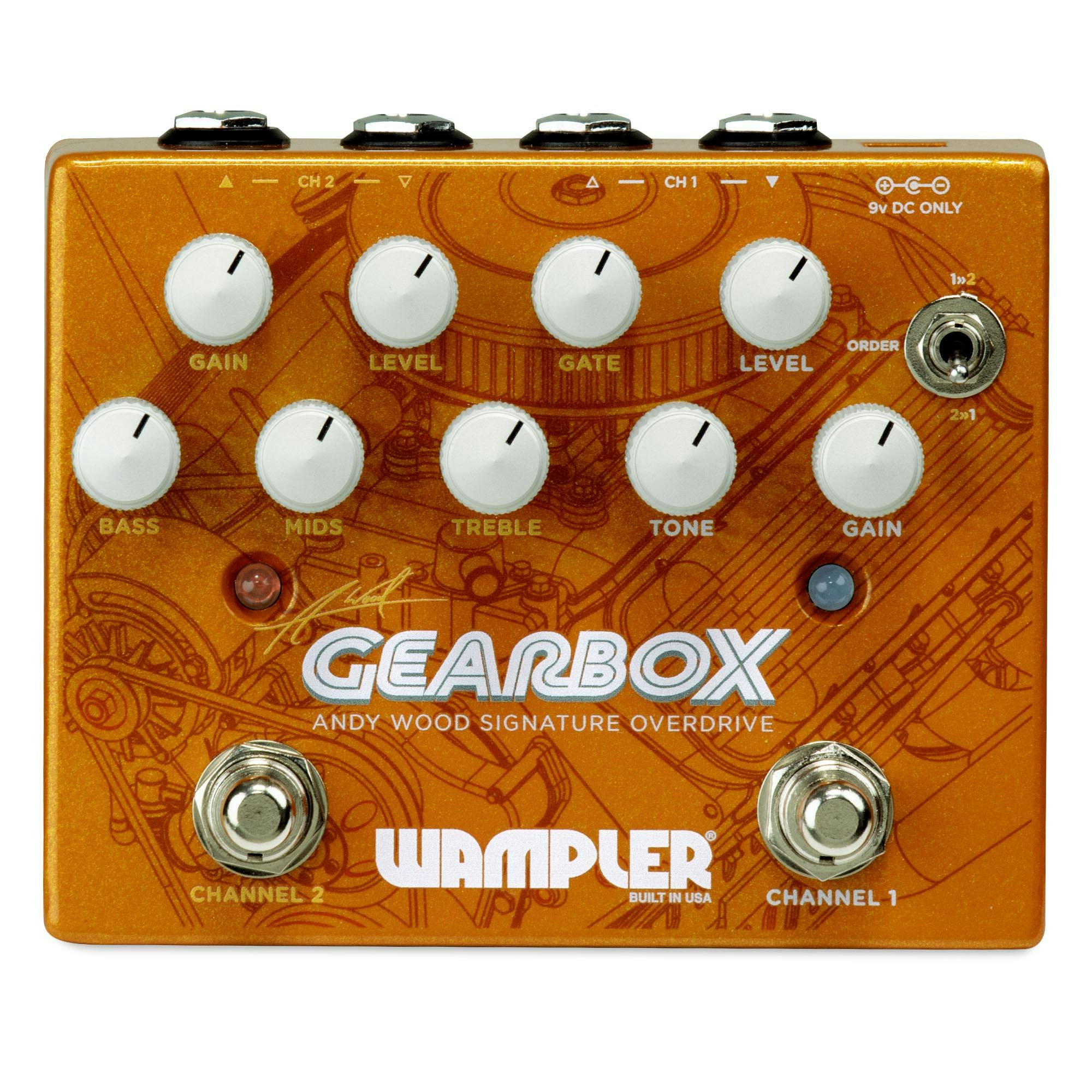 Wampler Gearbox Andy Wood Signature Dual Overdrive Pedal in stock