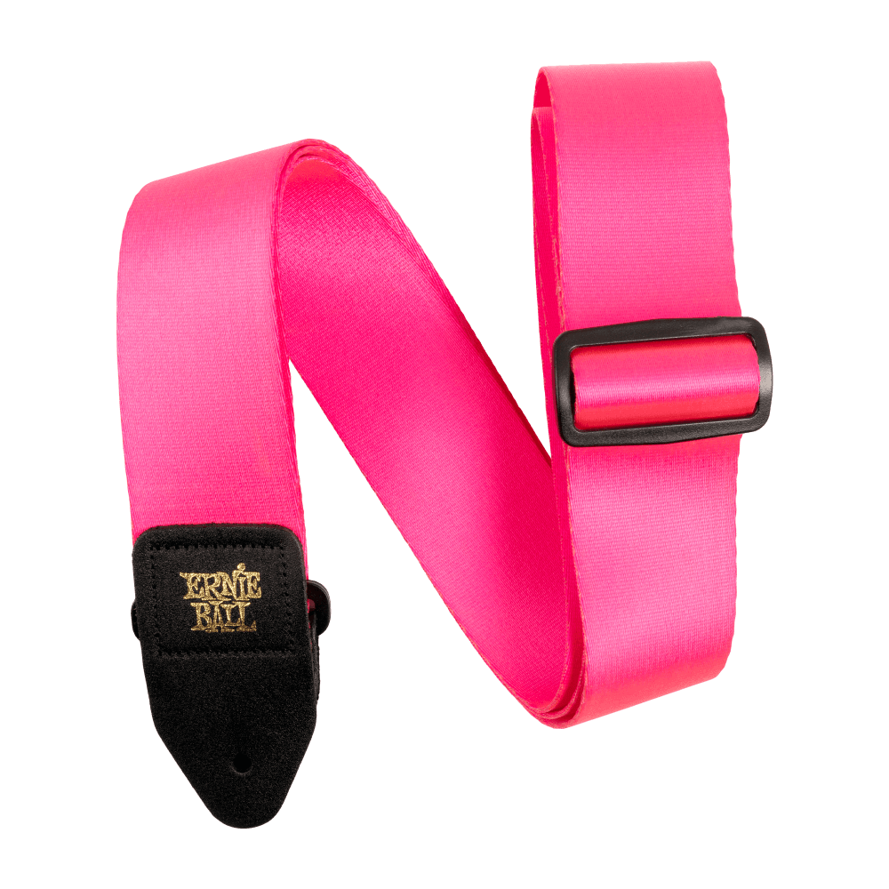 Ernie Ball Neon Pink Premium Strap in stock