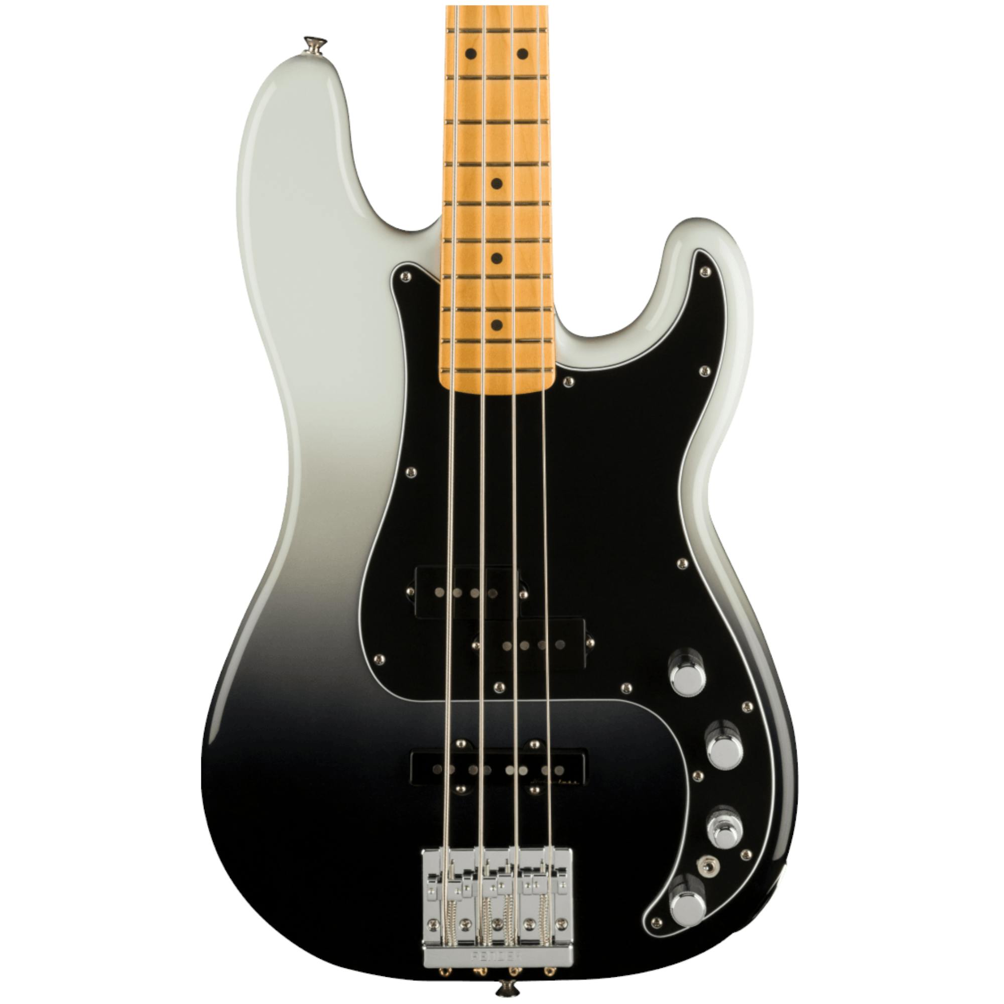 Fender Player Plus Precision Bass in Silver Smoke in stock