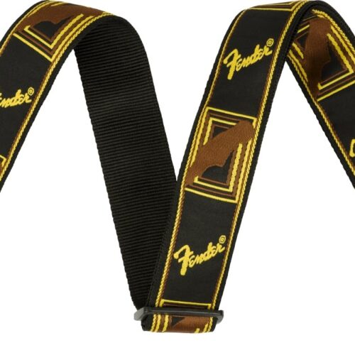 Fender Quickgrip Locking End Strap in Black/Yellow/Brown in stock