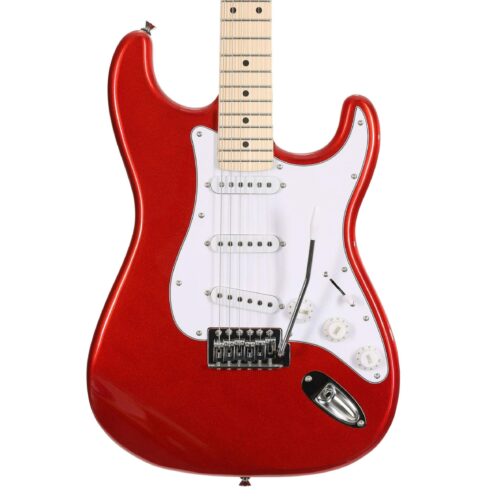 EastCoast ST1 Electric Guitar in Red with Maple Fretboard in stock