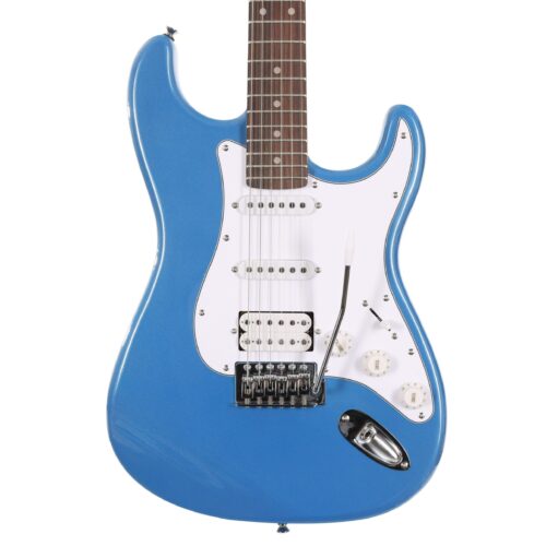 EastCoast ST2 HSS Electric Guitar in Ocean Blue Metallic Rosewood Fretboard in stock