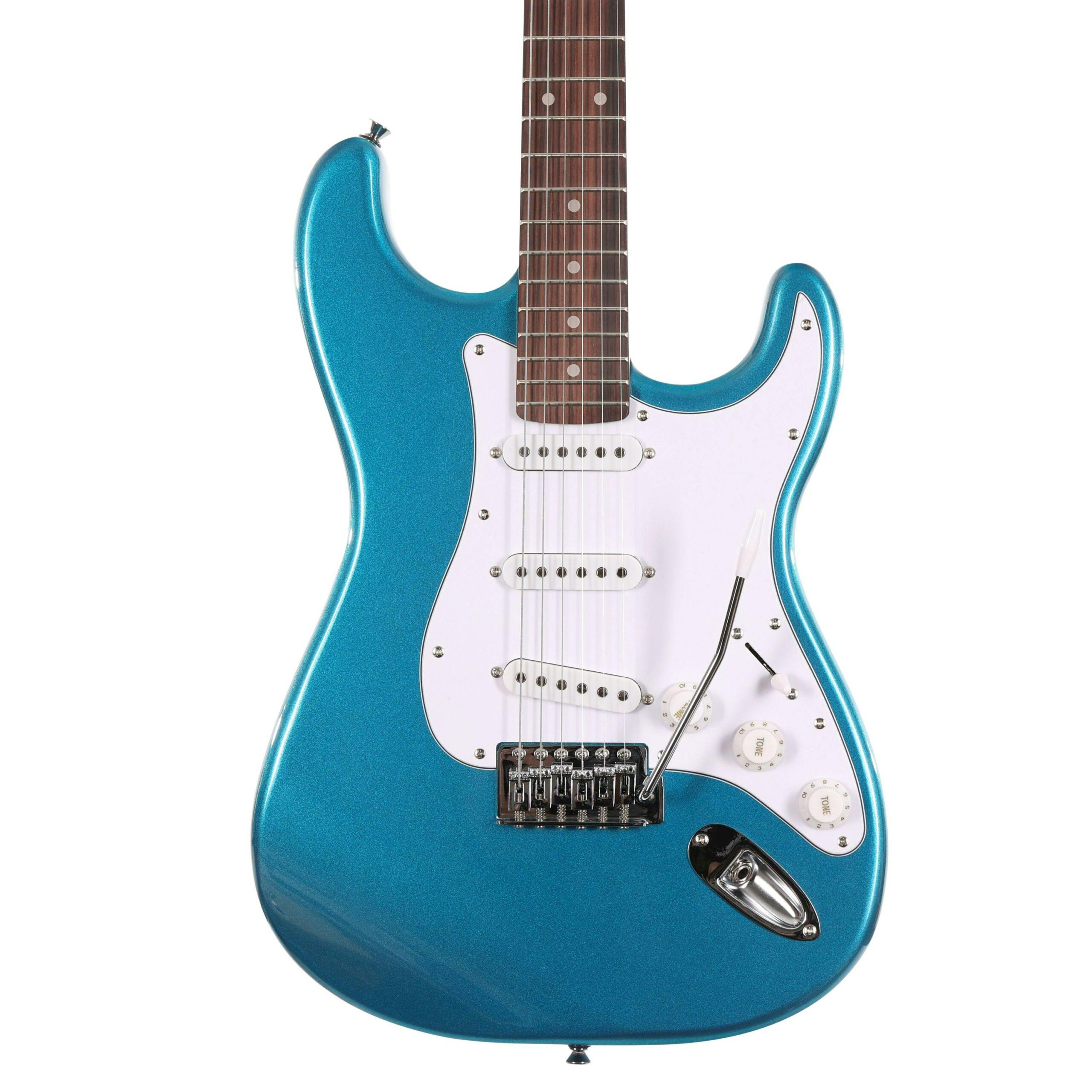 EastCoast ST1 Electric Guitar in Lake Placid Blue with Rosewood Fretboard in stock
