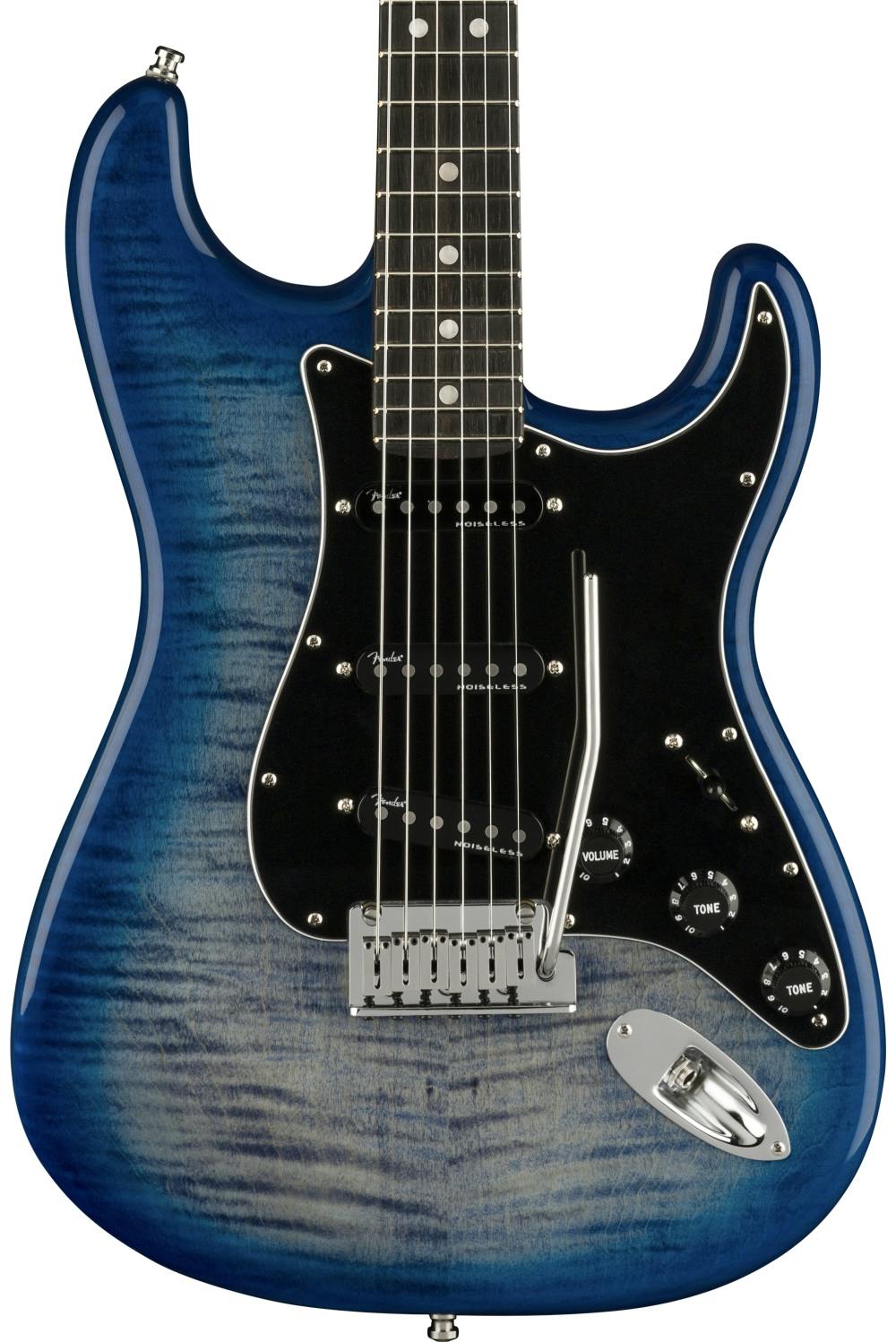 Fender Limited Edition American Ultra Stratocaster in Denim Burst in stock