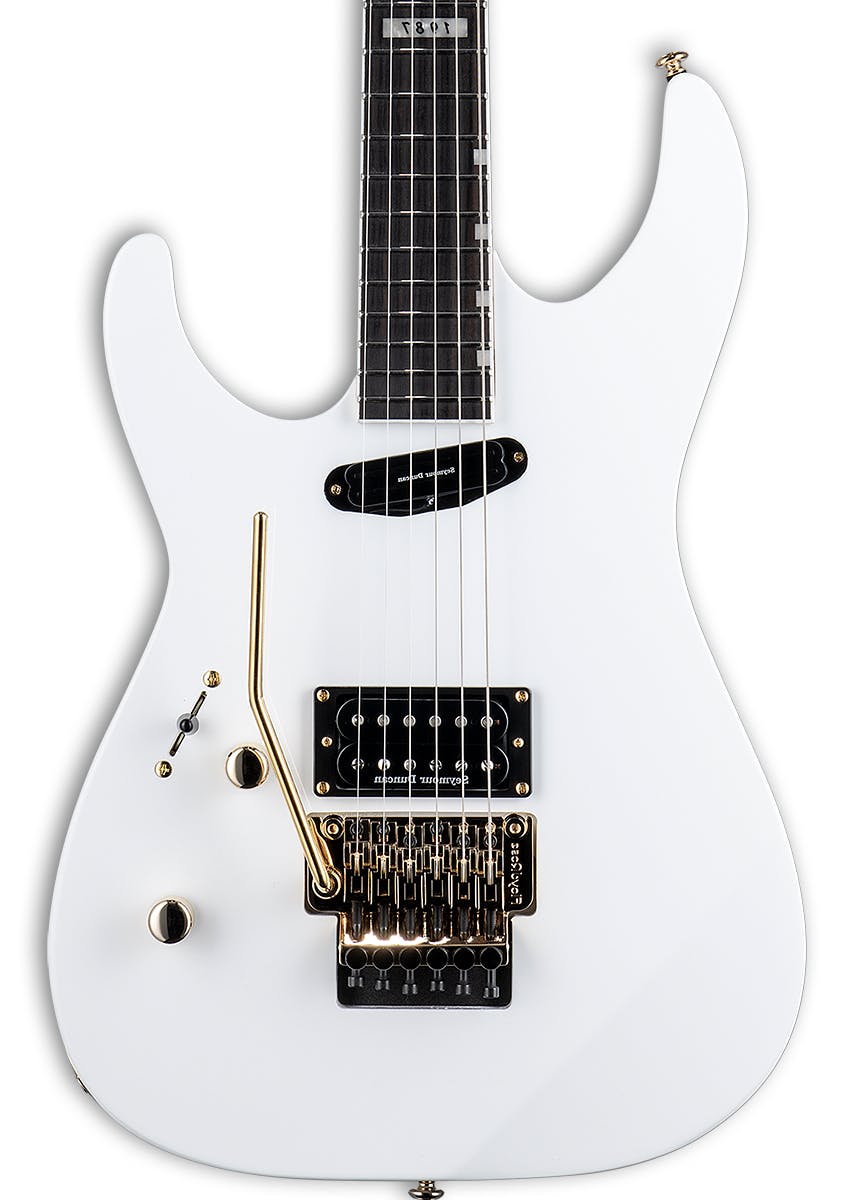 ESP LTD Mirage Deluxe '87 Left-Handed Electric Guitar in Snow White in stock