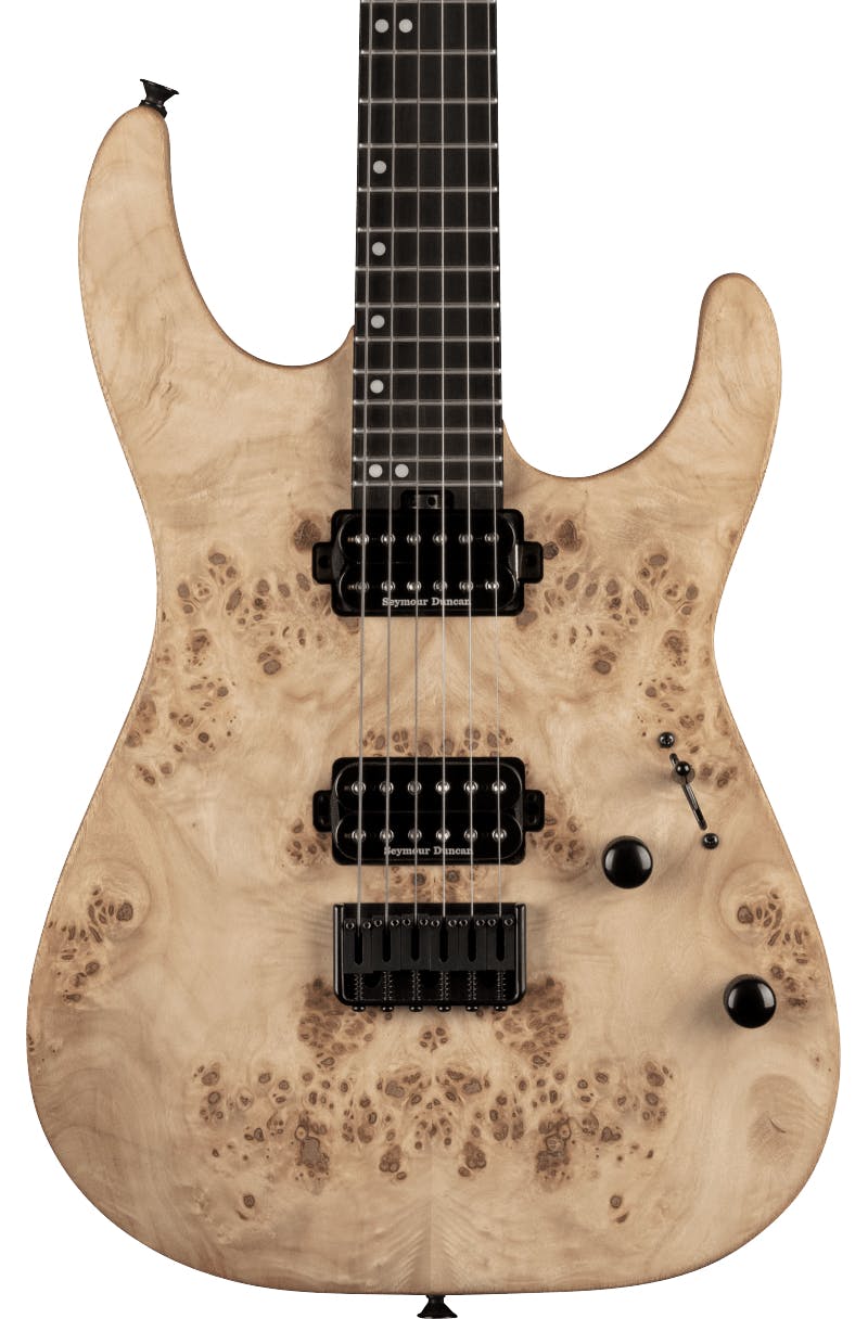 Charvel Pro-Mod DK24 HH HT E Poplar Burl Top Electric Guitar in Desert Sand in stock
