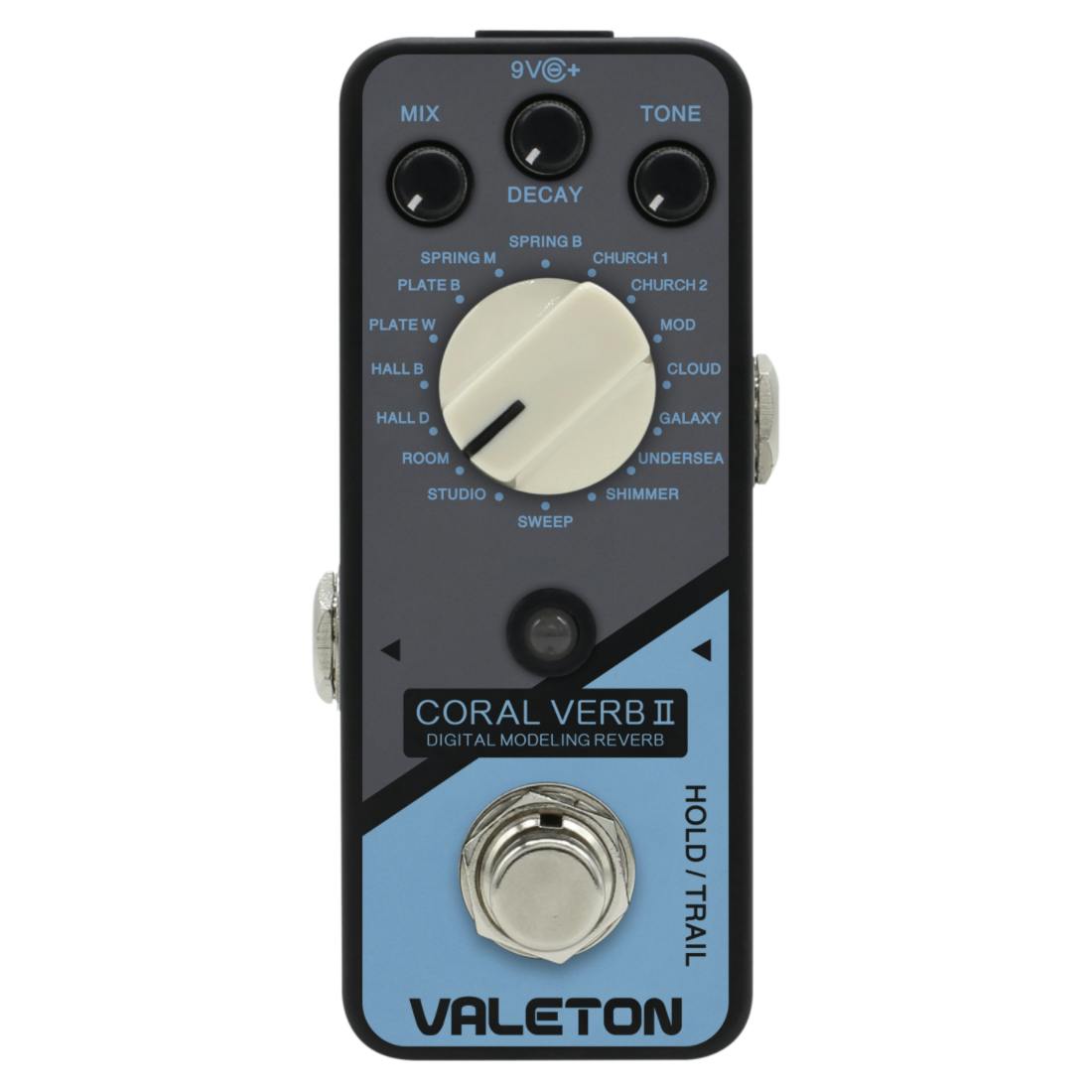 Valeton Coral Verb II Mini Digital Reverb Pedal in stock