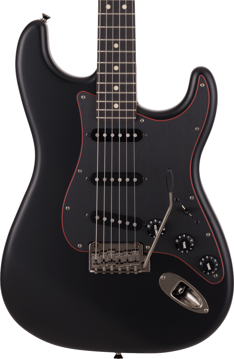Fender LTD MIJ Hybrid II Stratocaster RW Noir Black with Gig Bag in stock