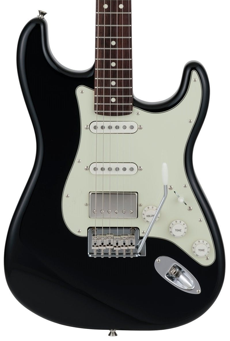 Fender Made in Japan Hybrid II Stratocaster HSS in Black in stock