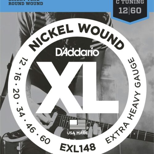 D'Addario XL 12 - 60 Extra Heavy Electric Guitar Strings in stock