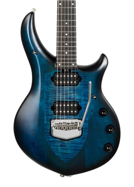 Music Man Majesty Electric Guitar in Blue Silk in stock
