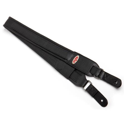 EVH Premium Guitar Strap in Black Leather in stock