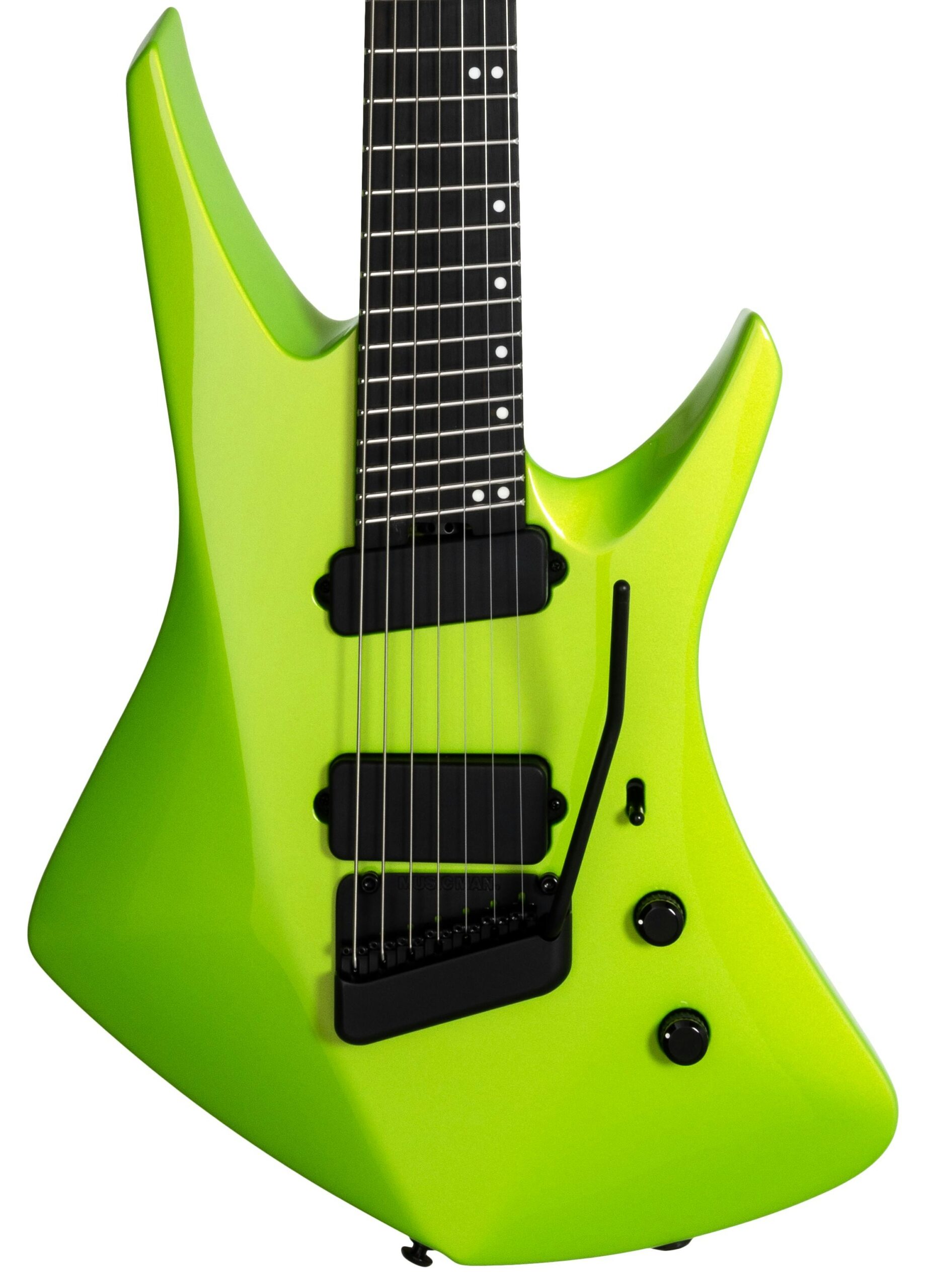 Music Man Kaizen 7-String Multi-Scale Electric Guitar in Kryptonite in stock