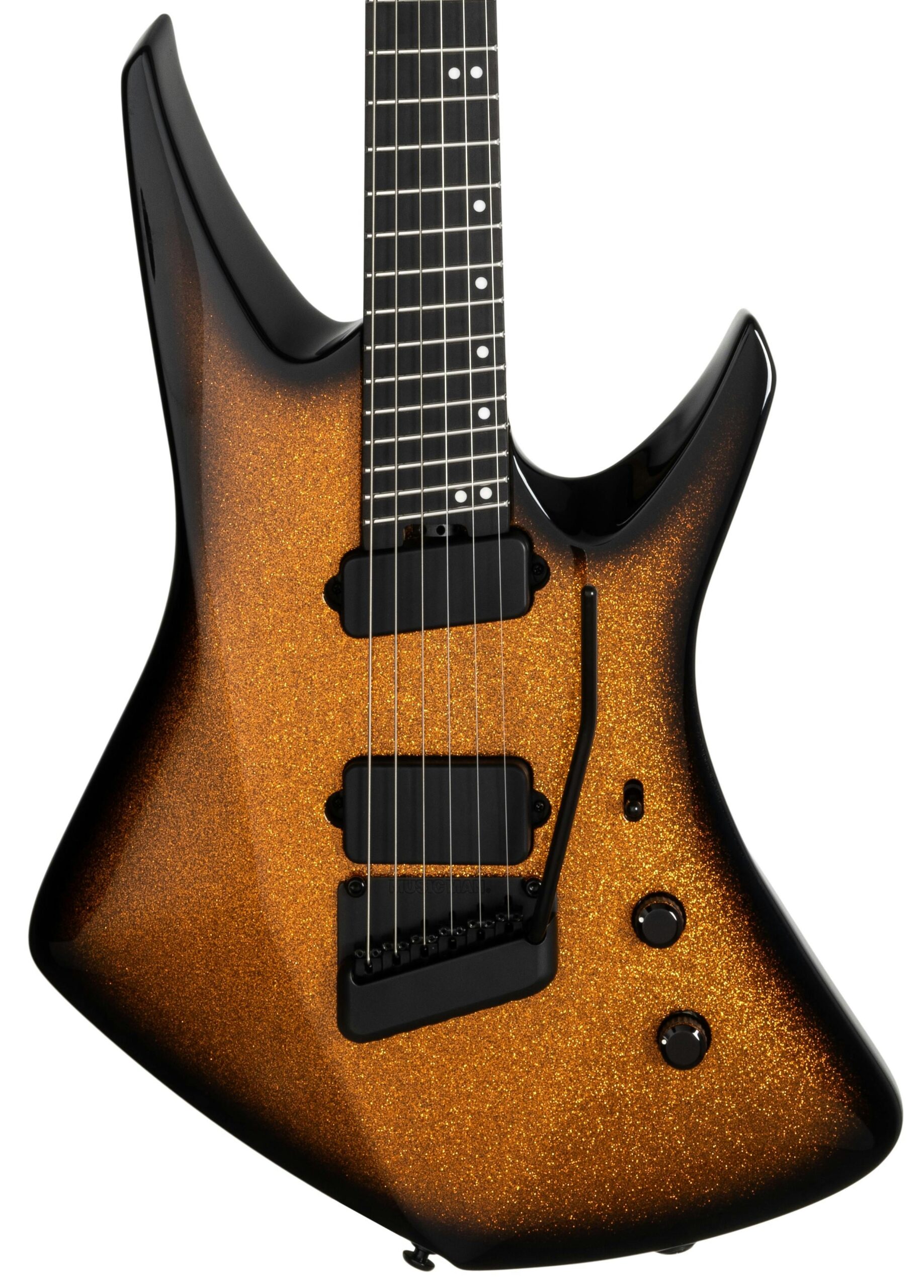 Music Man Kaizen 6-String Multi-Scale Electric Guitar in Ember Burst in stock