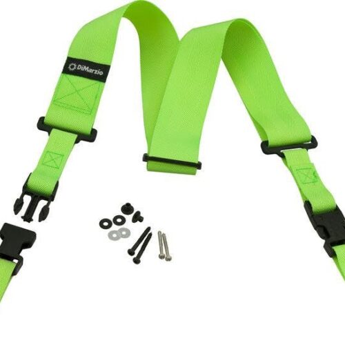 Dimarzio ClipLock 2" Nylon Strap in Green in stock