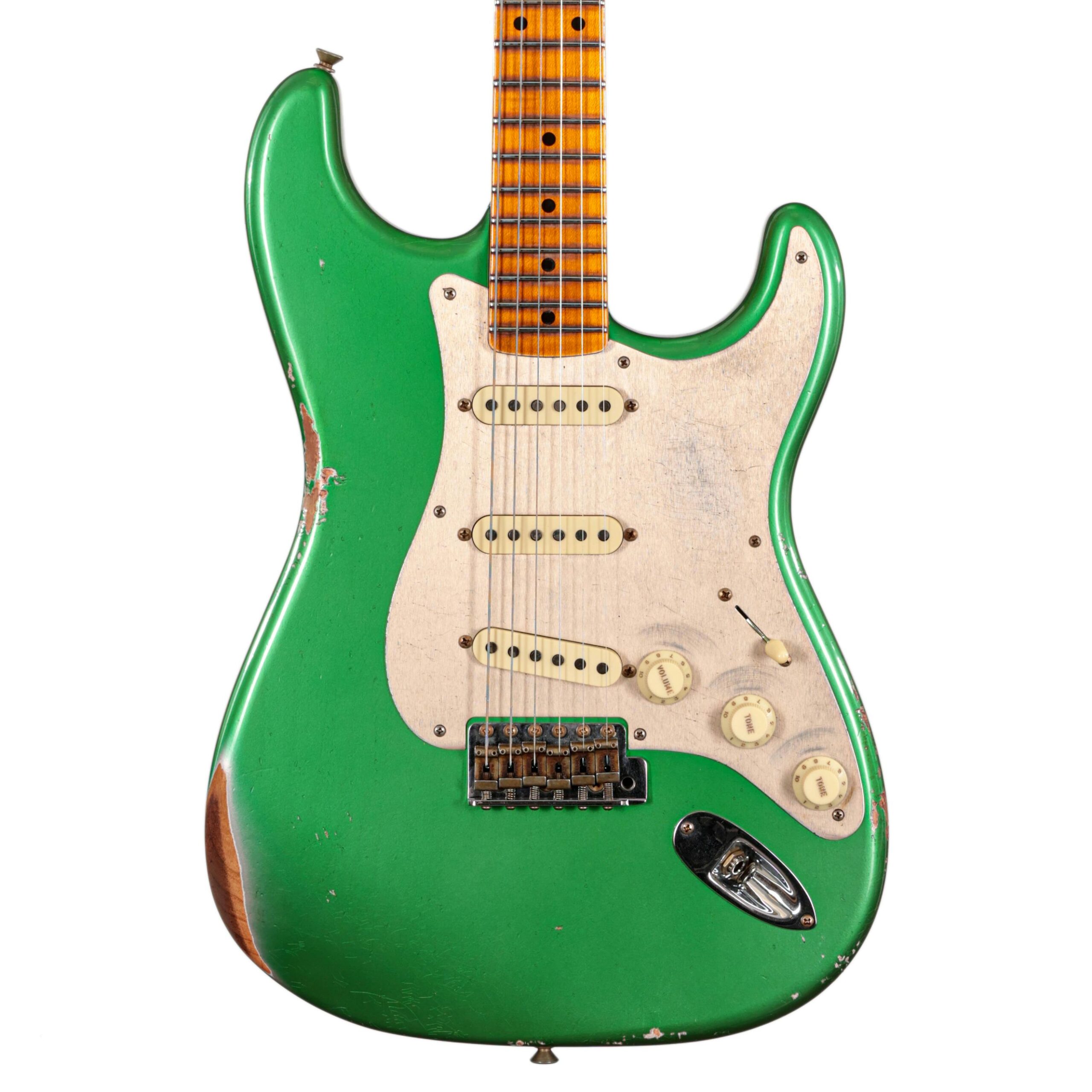 Fender Custom Shop '56 Stratocaster Relic in Aged Candy Green in stock