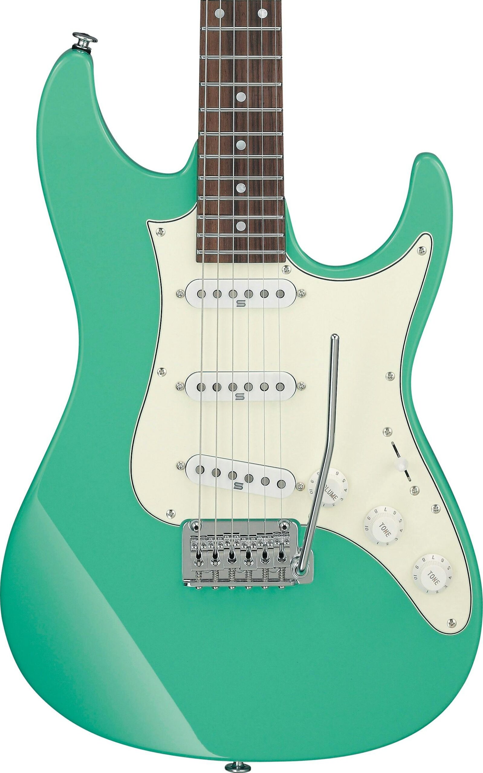 Ibanez AZ2203N-SFG AZ Prestige Electric Guitar SSS in Sea Foam Green in stock - Image 1