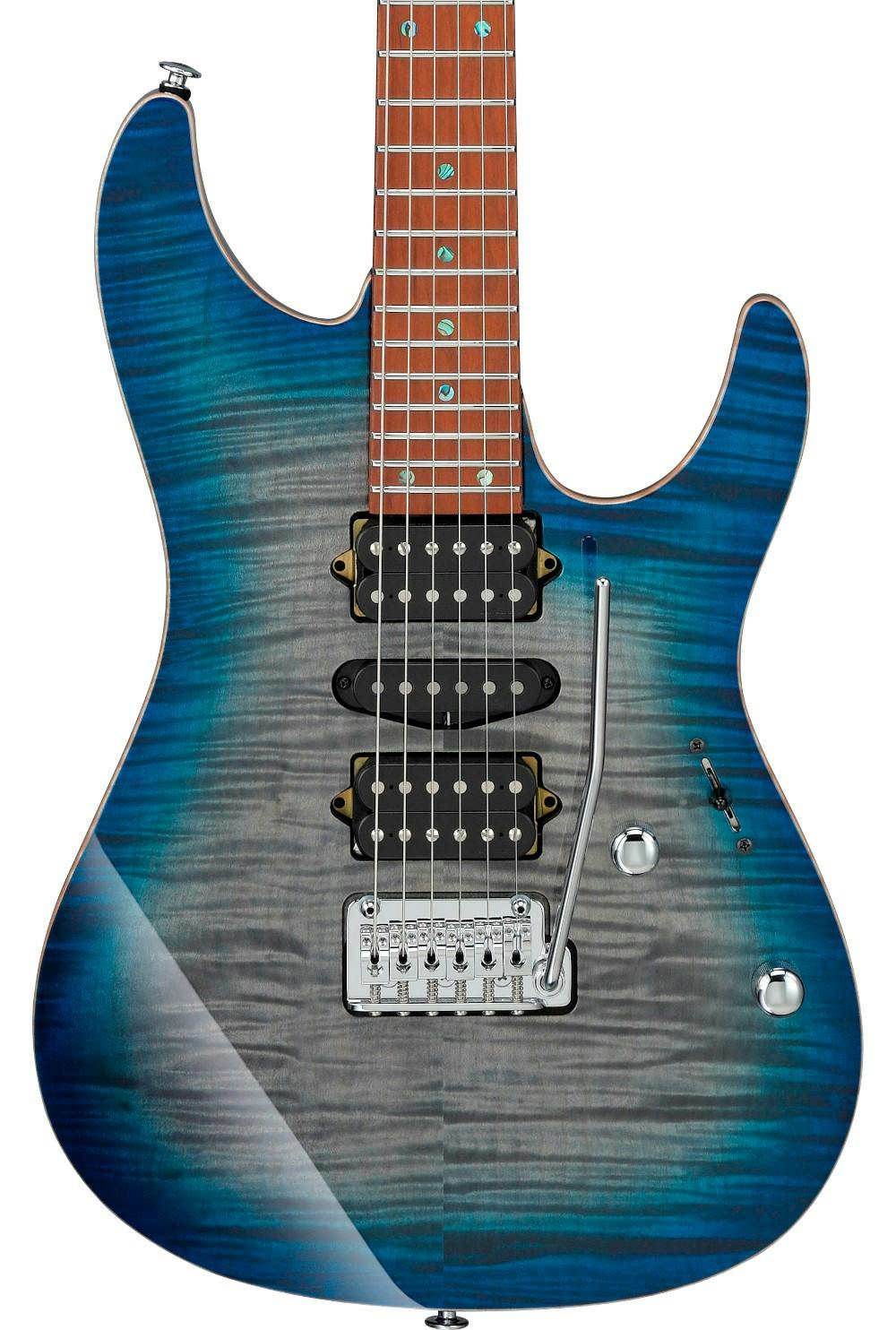 Ibanez AZ2407F-SDE Prestige Electric Guitar in Sodalite Blue in stock - Image 1