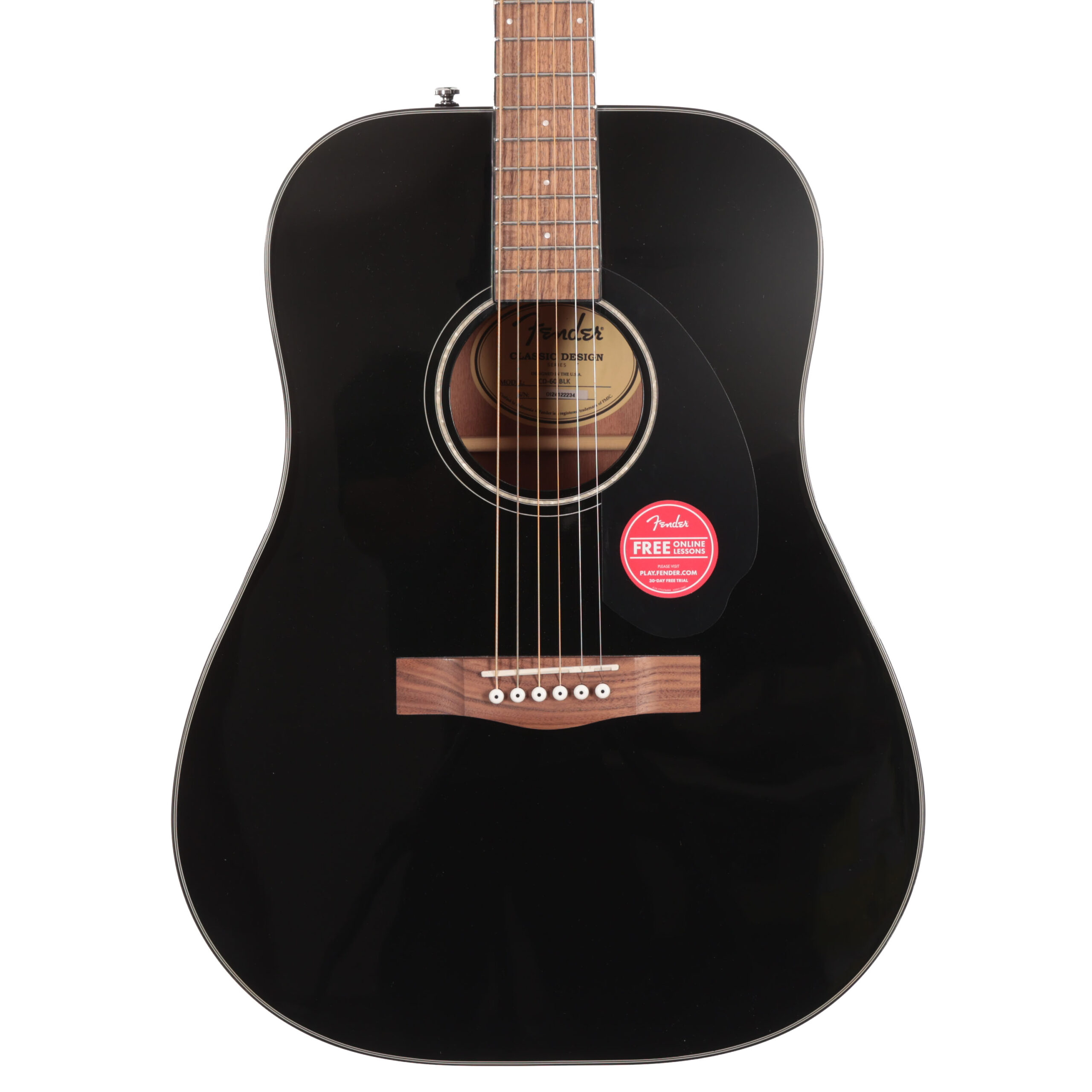B Stock : Fender CD-60 V3 Dreadnought Acoustic in Black w/ Walnut Fingerboard 003 in stock