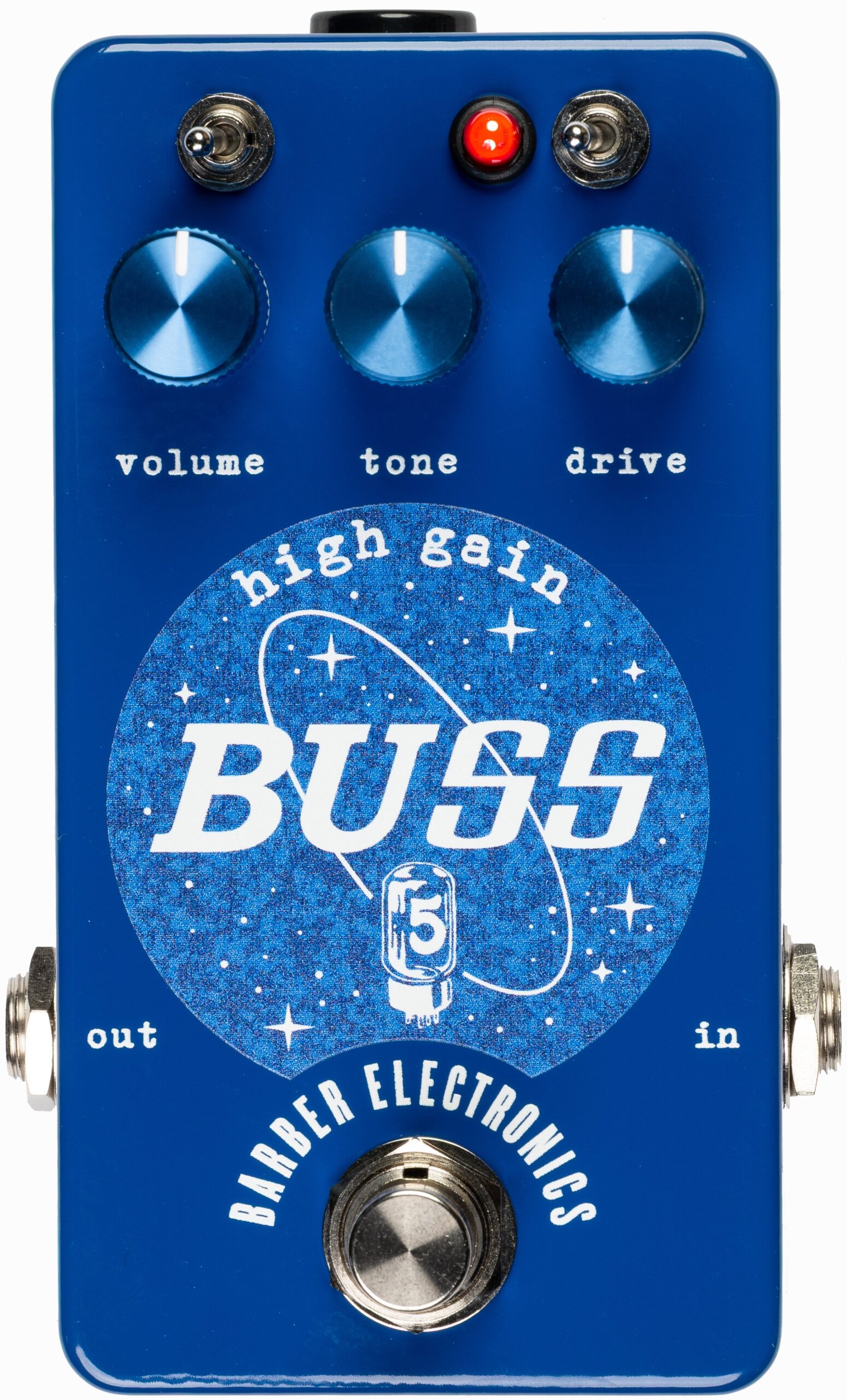 Barber Electronics Five Watt World BUSS High-Gain Drive Pedal in Blue preorder - Image 1