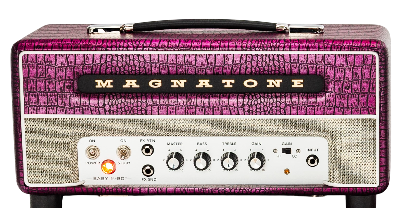 Magnatone Billy Gibbons Signature Baby M-80 Head in Chrome Grape in stock - Image 1