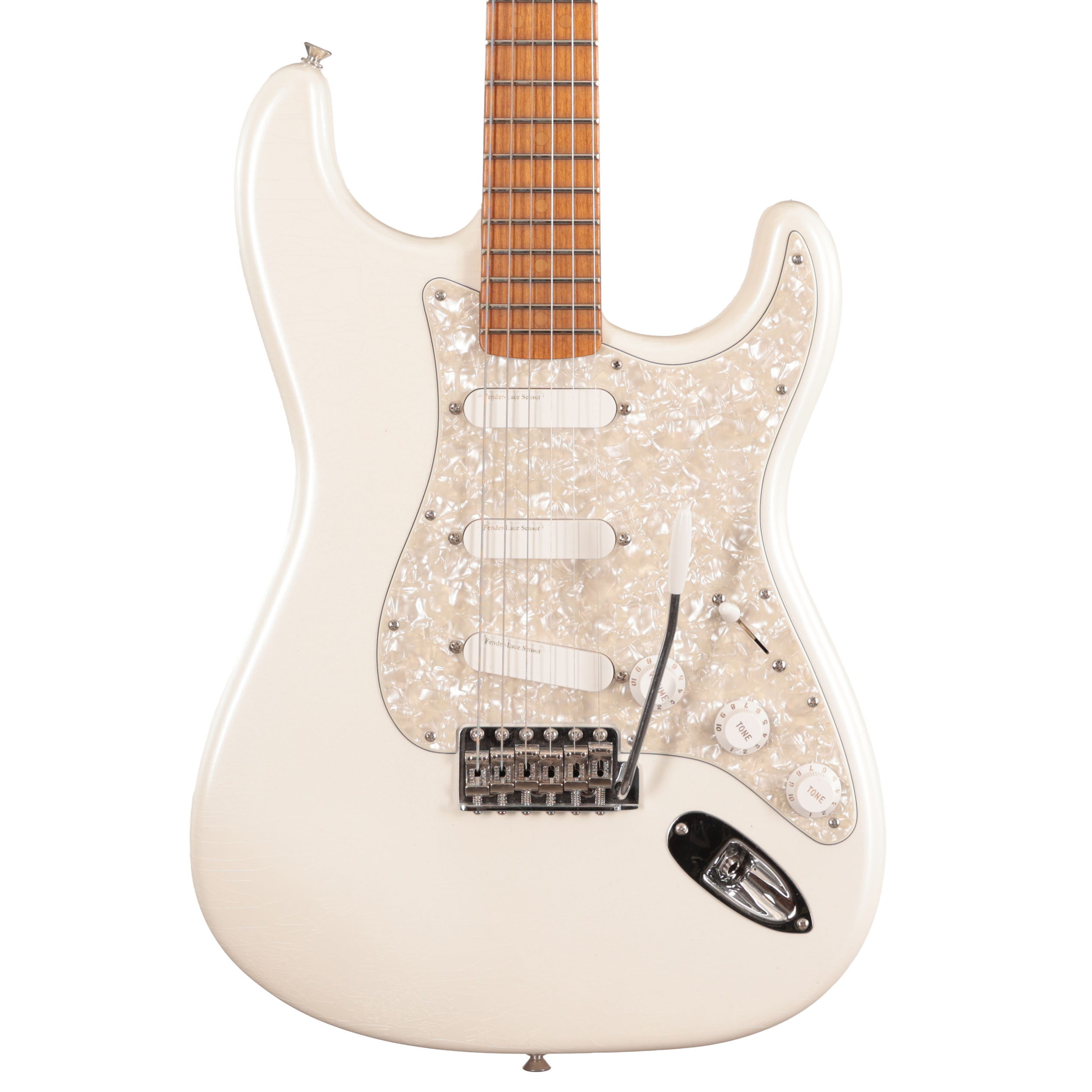Fender Custom Shop '65 Stratocaster Closet Classic with Clapton Boost in Pearl White in stock