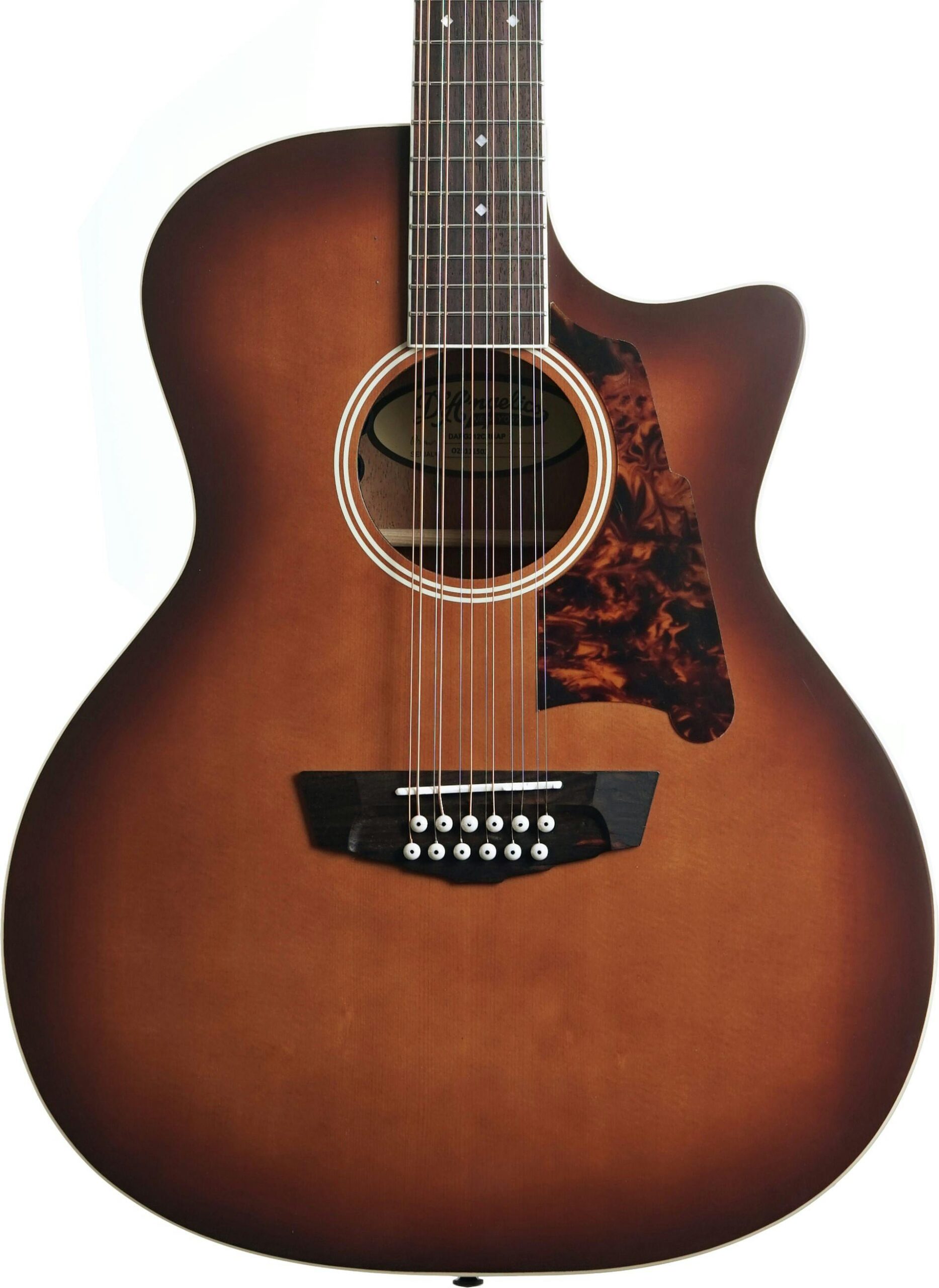 D'Angelico Fulton Grand Auditorium 12-String CE Electro-Acoustic in Caramel Burst in stock