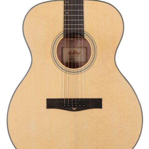 EastCoast G1 Grand Auditorium Satin Natural Spruce Laminate Top in stock