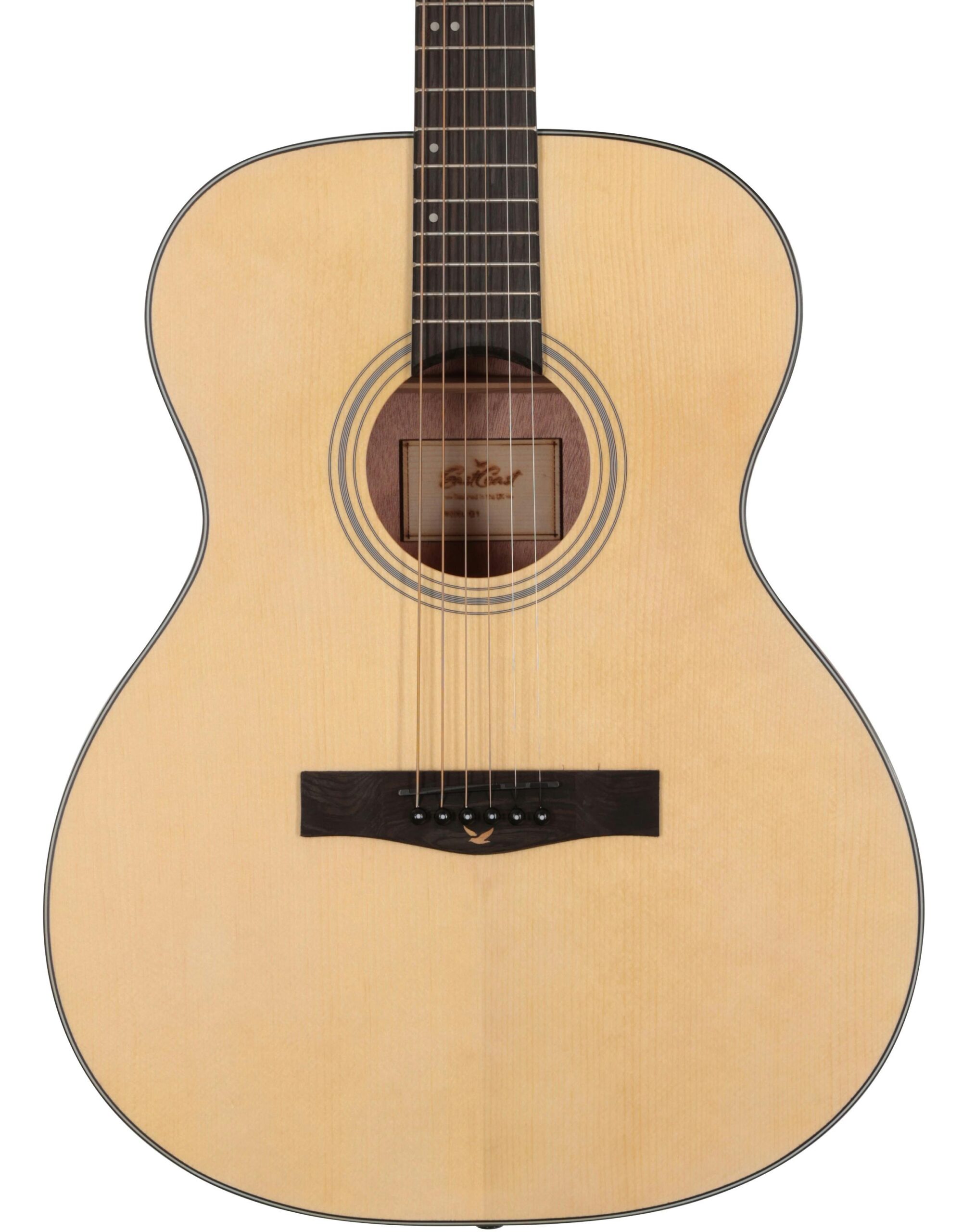EastCoast G1 Grand Auditorium Satin Natural Spruce Laminate Top in stock - Image 1
