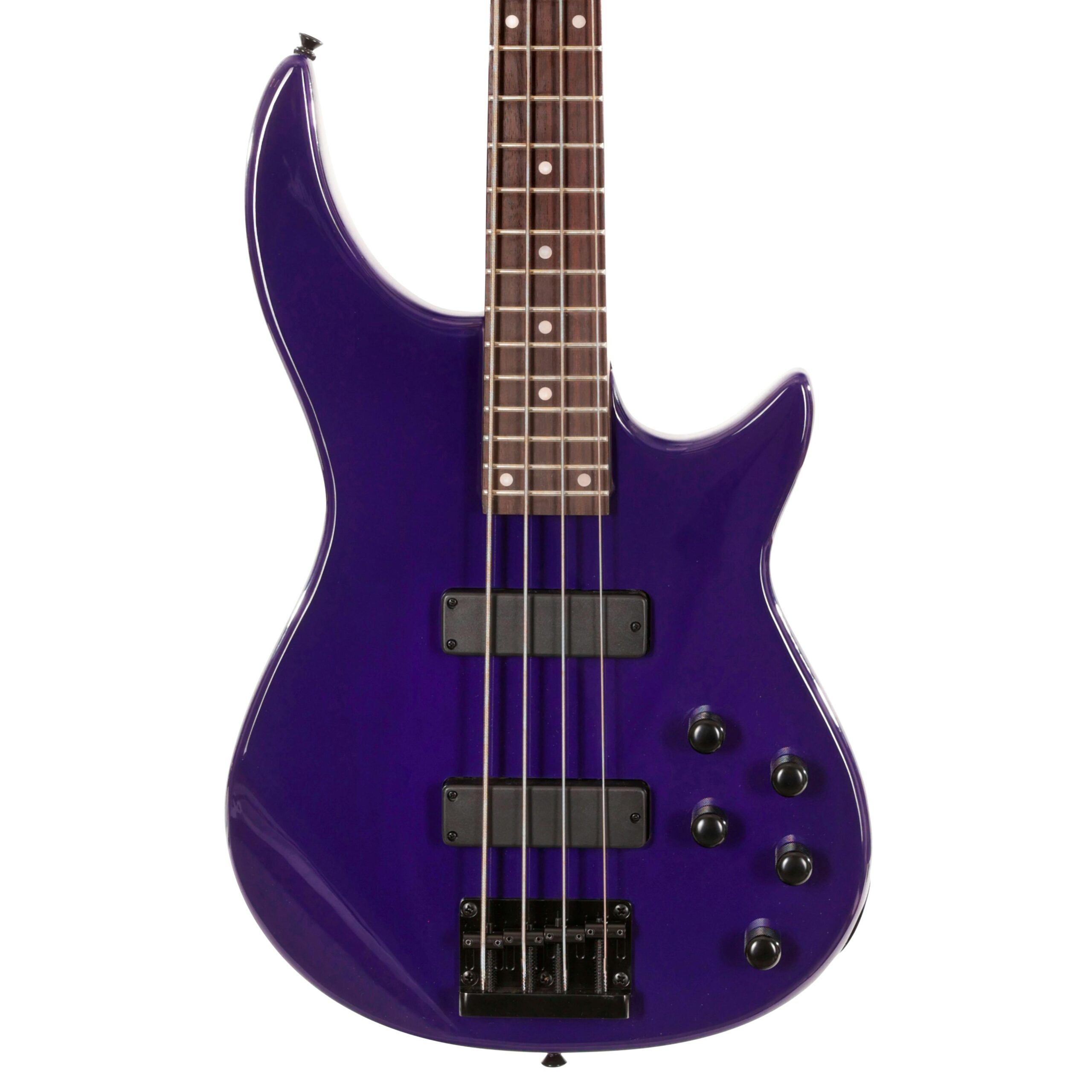 EastCoast MB4 Bass in Purple Rosewood Fretboard with All Black Hardware in stock - Image 1