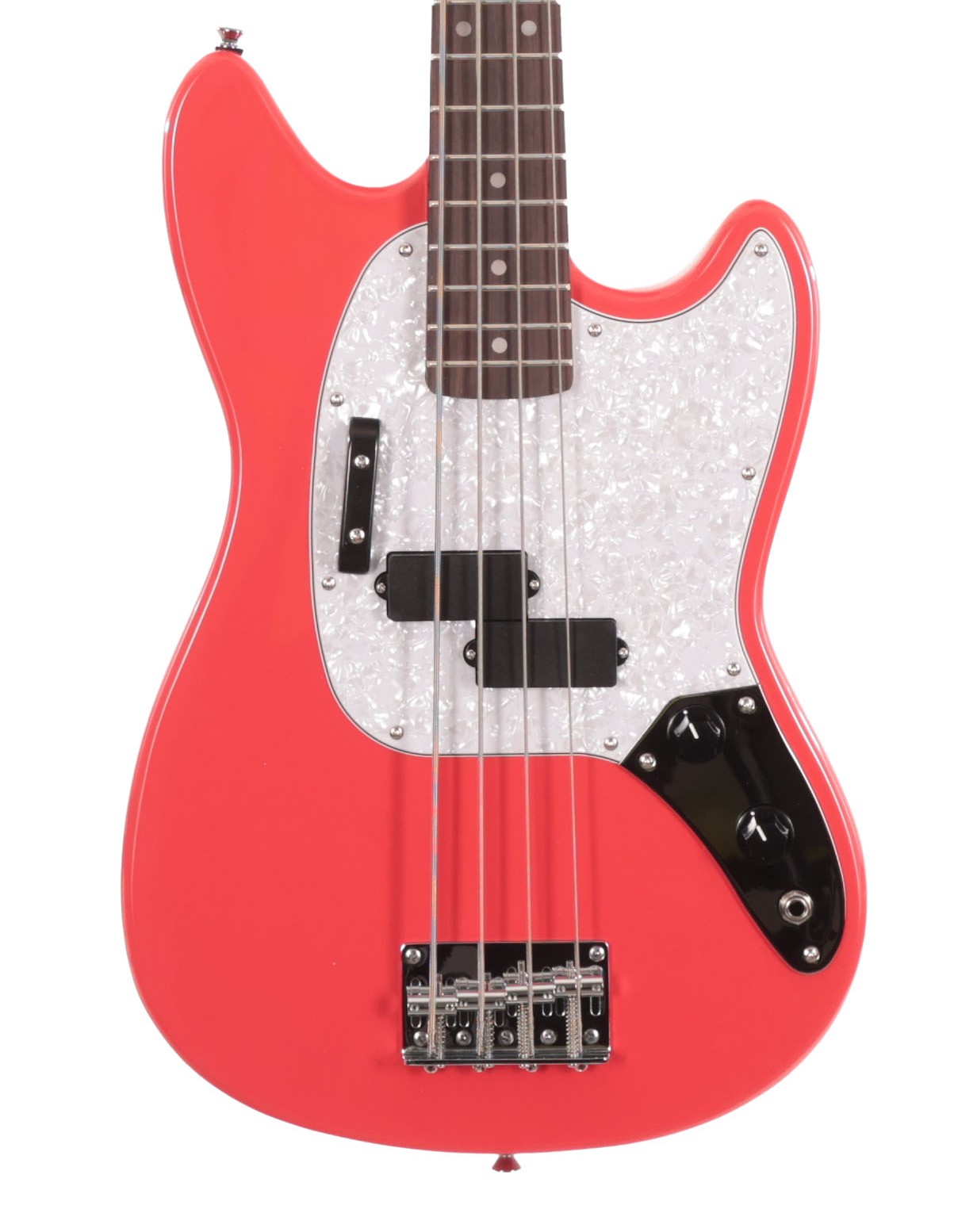 Eastcoast MSB Short Scale Bass In Fiesta Red With Rosewood Fretboard in stock - Image 1