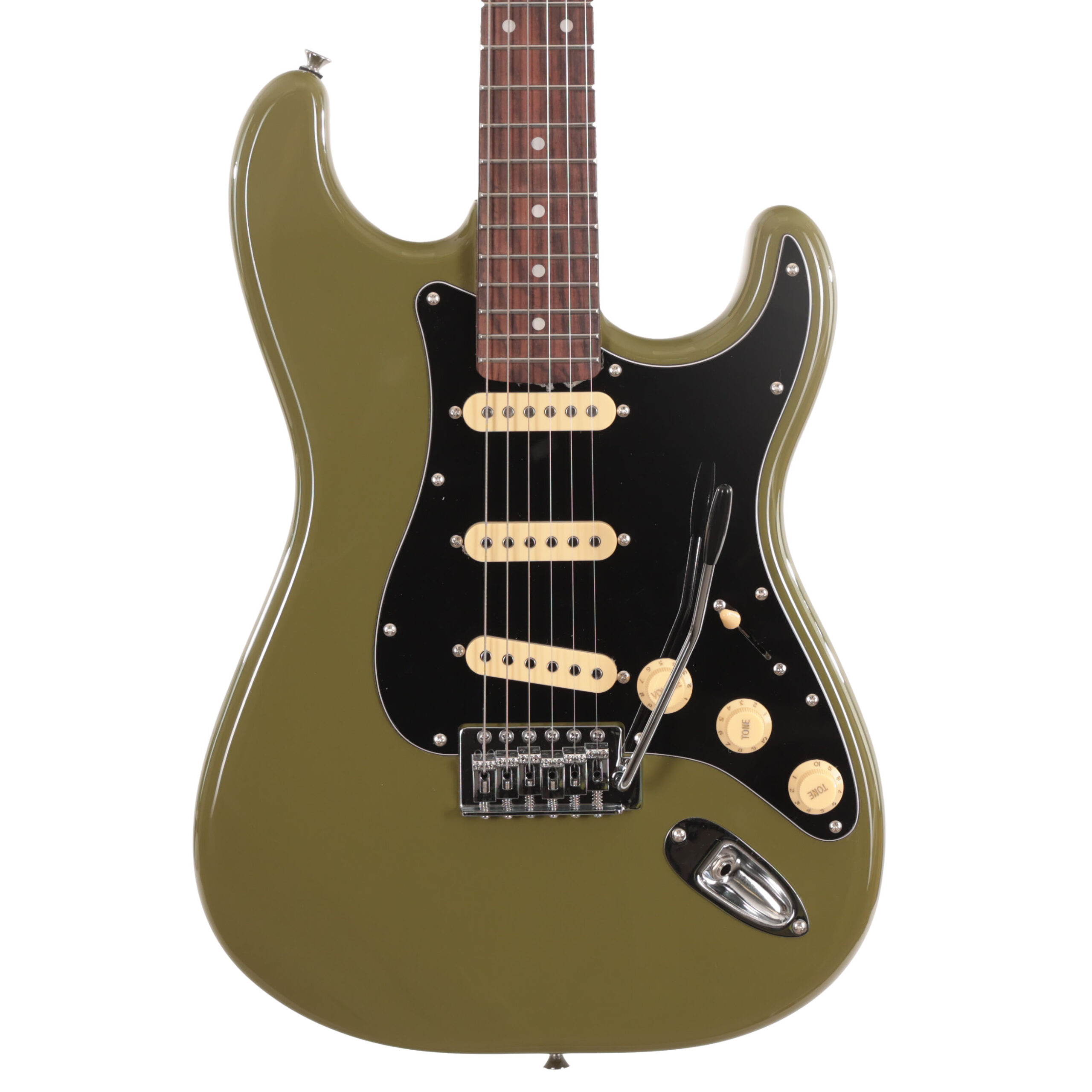 Eastcoast ST1 Electric Guitar In Drab Olive Green With Rosewood Fretboard in stock