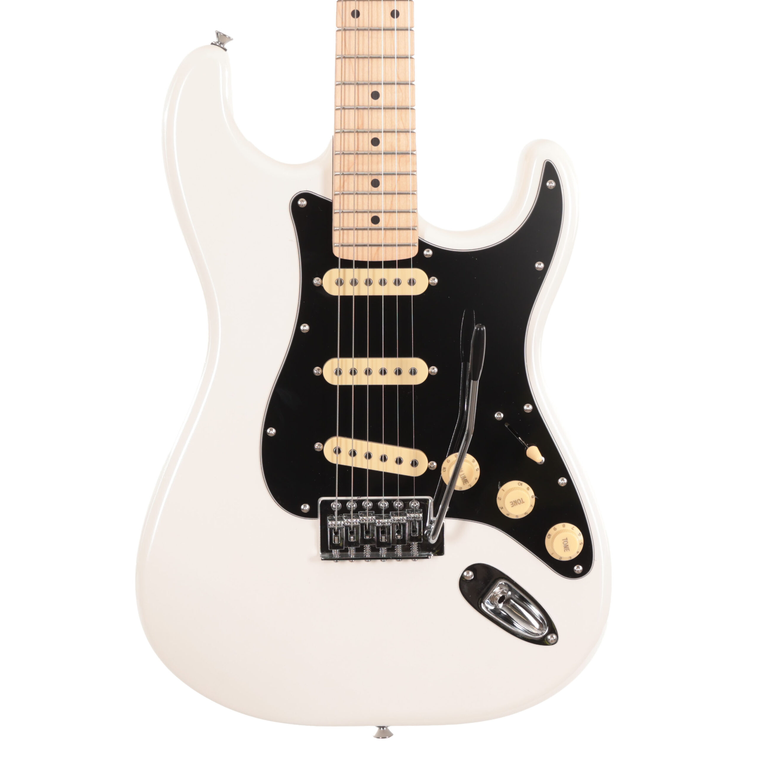 Eastcoast ST1 Electric Guitar In Pearl White With Maple Fretboard in stock